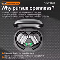Earbud Headset Nirkabel Q16S Ows Tws Terbaru, Headphone Murah Peredam Kebisingan Nirkabel BT 5.4 Tws AI Translation
