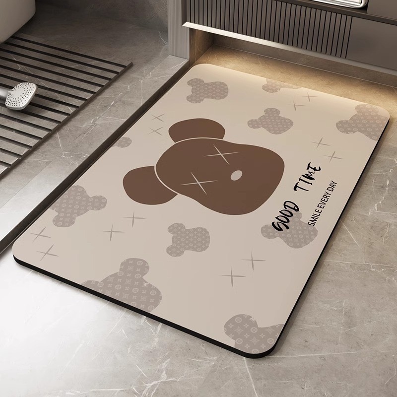 Khaki Cream Bear - Square