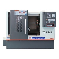 Tour CNC de haute précision TCK46A à banc incliné pour le traitement des métaux de moyenne intensité