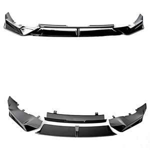 Divisores de labios delanteros negros brillantes ABS estilo DK para BMW X5M F95 Pre-LCI 2019-2022 labio de parachoques delantero de nueva condición - Product Image 1
