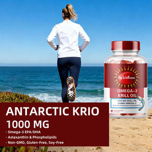 Groothandel Omega 3 <span class=keywords><strong>Krill</strong></span> Olie 1000mg Supplement 60 Softgels Met Fosfolipiden Astaxanthine Zachte <span class=keywords><strong>Capsules</strong></span> <span class=keywords><strong>Krill</strong></span> Visolie voor Volwassenen - Product Image 2