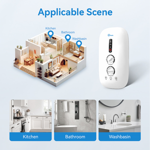 <span class=keywords><strong>Calentador</strong></span> de Agua Eléctrico Instantáneo sin Tanque para Toda la Casa, con Control Táctil y de Perilla, Automático, para Ducha - Product Image 4
