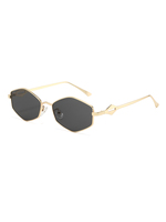 Twooo T1596 Rhombus Polygon Petit Cadre Rétro À La Mode Street Style Polyvalent Lunettes De Soleil