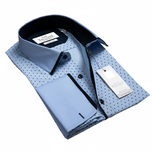 เสื้อเชิ้ตสีฟ้าพื้นฐานผู้ชาย - Product Image 2