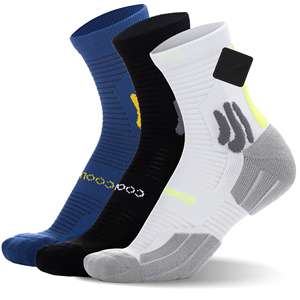 Chaussettes de course Coolmax avec logo personnalisé, chaussettes de course athlétiques rembourrées en tissu éponge, chaussettes de course de performance à <span class=keywords><strong>compression</strong></span> - Product Image 1