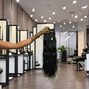 Tejido de cabello de un solo proveedor. Tejido de cabello ondulado Natural. Tejido de cabello de alta calidad sin derrames y sin enredos. - Product Image 1