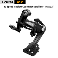 Groupe de transmission pour vélo de route L-TWOO R7 2*10S, kit de dérailleur avant et arrière, 28T/32T, dérailleur avant à fixation par collier et à montage direct