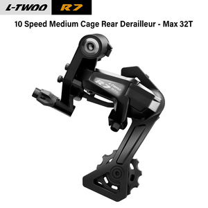 Grupo de Transmisión para Bicicleta de Carretera L-TWOO R7 2*10S con Manillar Plano, Kit de Cambio <span class=keywords><strong>Delantero</strong></span> y Trasero, 28T/32T, <span class=keywords><strong>Desviador</strong></span> <span class=keywords><strong>Delantero</strong></span> de Montaje Directo y con Abrazadera - Product Image 6