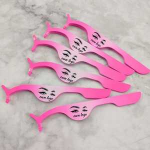 <span class=keywords><strong>Pince</strong></span> à cils or rose <span class=keywords><strong>Pince</strong></span> à cils applicateur <span class=keywords><strong>Pince</strong></span> à cils de marque privée avec logo - Product Image 3
