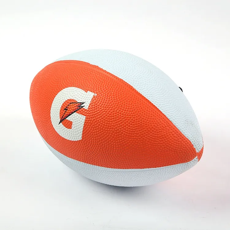 Pemuda ukuran 9 7 6 3 1 Super Grip komposit latihan karet sepak bola Amerika promosi kustom Mini lembut bola Rugby