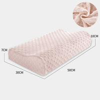 Oreiller de soutien cervical moderne en mousse à mémoire de forme, avec housse amovible, forme convexe, antibactérien, écologique et personnalisable, idéal pour les dormeurs latéraux