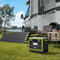 Estación de Energía Portátil Fossibot F2400 2048WH, Celdas de Batería de Primera Calidad, Carga Completa en 1.5h, Toma de Corriente para RV, Paneles Solares, Salida de CA de 2400W