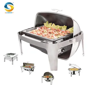Sunrry Commercial Equipment Metall Buffet Herd Edelstahl Chafing Dishes Buffet Set Food Warmer