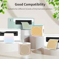 Étiquettes thermiques personnalisées autocollantes pour usage industriel et domestique, étiquettes d'expédition DIY compatibles avec les imprimantes thermiques