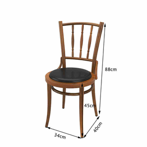 American Retro Style Wooden <b>Table</b> and Chairs for Youth Hostel Use <b>Square</b> Tabletop Commercial Restaurant Furniture Wooden Frame E - Product Image 6