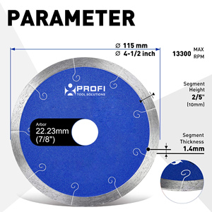 Dụng cụ cắt gạch kim cương chân không, đá mài, đá <span class=keywords><strong>granite</strong></span>, thép, đĩa cắt gạch đa năng, lưỡi cưa kim cương - Product Image 2