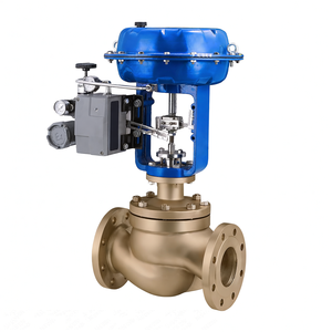 Modulating 4-20mA <b>Control</b> <b>Valve</b> Cast Steel ANSI Flange 150LB Spring Returned Pneumatic <b>Control</b> <b>Valve</b> with Positioner - Product Image 1