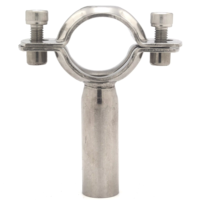 Collier de serrage sanitaire en acier inoxydable SS304 de haute qualité, 1/2"-4", fixation fixe, personnalisable ODM/OEM, résistant à la corrosion, circulaire