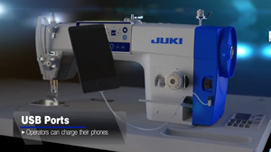 Máquina de Coser Industrial Juki 8000A Original Japonesa Usada, de Una Sola Aguja, Puntada Recta, con Accionamiento Directo, en Buen Estado - Product Image 4