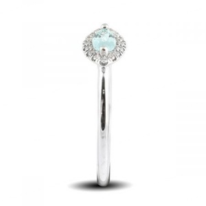 Anillo de Compromiso, Promesa y Boda con Halo de Turmalina Paraiba y Circonitas Cúbicas, Estilo Marquesa, para Mujer, Moda de Ensueño - Product Image 6