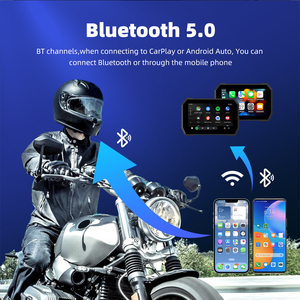 Ekiy 5 Inch Xách Tay <span class=keywords><strong>Android</strong></span> Auto GPS Navigation Màn Hình Điều Kiện Mới Không Dây Carplay Cho Xe Máy Và Xe Ô Tô - Product Image 5