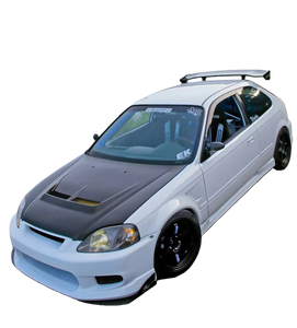 Capot en fibre de carbone de style JS pour <span class=keywords><strong>Honda</strong></span> Civic EK9 1999-<span class=keywords><strong>2000</strong></span>, avec boulons inclus - Product Image 3