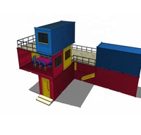 Maison Modulaire de Luxe Préfabriquée en Conteneur Maritime de 20 pieds, Installation Facile, Bâtiment en Acier Modifié pour Carport, Bureau, Hôtel, Habitation 1