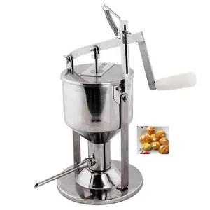 Small manual hand press pastry jam injection cream puff filling machine