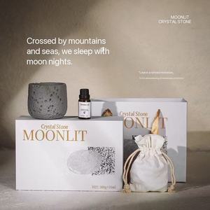 Juego de regalo de piedra de aromaterapia sin llama ecológica de gama alta, ambientadores de aceite esencial de patrón sólido para difusor de uso doméstico - Product Image 3