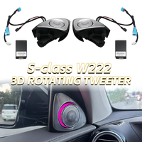 Speaker Tweeter 3D LED 7/64 Warna Berputar untuk Mercedes W222 S-Class 2014-2020 Kontrol Sinkron