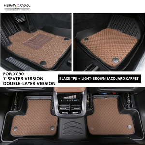 Tapis de sol de voiture sur mesure en TPE moulé, entièrement enveloppants, épais, imperméables, antidérapants et à bords surélevés pour Volvo S90/S60/XC60/XC90 - Product Image 5