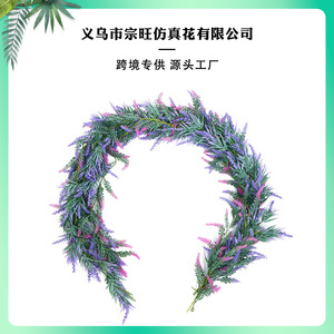 Guirlandes artificielles de lavande Zongwang de 1,8 m, en plastique, pour décoration d'arche de mariage, branches souples, couleurs vibrantes - Product Image 5