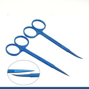 กรรไกรผ่าตัดตากรรไกรผ่าตัดทั่วไปทรงโค้งตรงเพื่อความงาม - Product Image 2