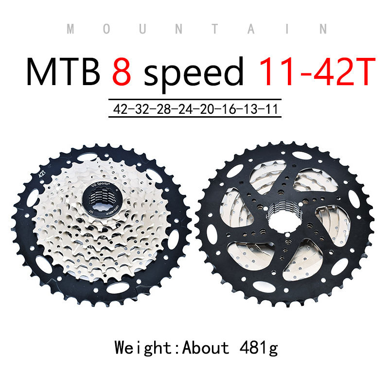 8 vitesses 11-42T Argent