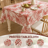 Nappe douce imprimée à motif floral style jungle Riches Base OEM pour fêtes, mariages, jardins et décoration de cuisine
