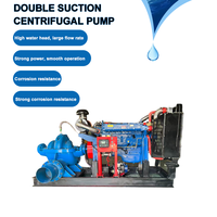 Pompe à double aspiration mobile diesel de 20/35/75 ch, 4/6/8/10 pouces, pour l'agriculture, les vergers, l'approvisionnement en eau urbaine, la lutte contre les inondations et le drainage