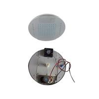 Pommeau de douche rond LED chromé de 250 mm pour salle de bain, avec inverseur, pour nettoyage anal, design moderne et écologique