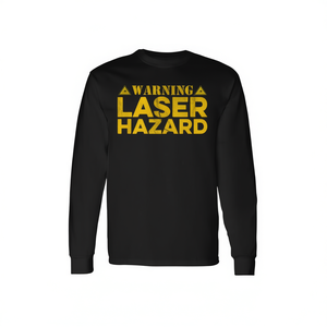 T-shirt à manches longues avec avertissement de danger laser, vêtements de jeu pour joueur de Lasertag - Product Image 2