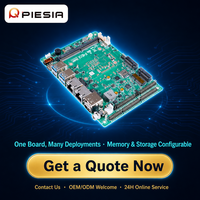 PRM-7610A SBC Industrial sin Ventilador de 3.5'' con Wildcat Lake, 6 COM, LAN Dual de 2.5G, Amplio Rango de Temperatura, DC 9-36V para Automatización