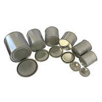 Boîte métallique vide pour peinture ou colle 100ml 250ml 500ml 1000ml Boîte en étain populaire