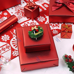 الأفضل مبيعًا فاخر مخصص نمط مطبوع الثقيلة ورقة رقائق الألومنيوم لفة ورق تغليف الهدايا - Product Image 4