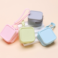 Portefeuille organisateur en silicone tendance, porte-monnaie, pochette de voyage, mini trousse de maquillage imperméable