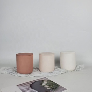 Custom LOGO Engraved White Porcelain Wholesale Gift Custom 12oz Ceramic Matte Frosted <b>Candle</b> Jars for <b>Candle</b> Making - Product Image 1