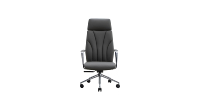 Chaise de bureau de direction de luxe ergonomique pivotante à dossier haut en PU moderne pour patron, directeur, PDG