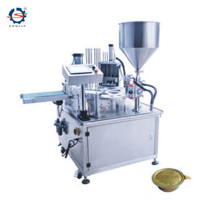 Máquina selladora rotativa eficiente para vasos, máquina llenadora y selladora de vasos de agua, máquina llenadora y selladora de yogur - Product Image 1