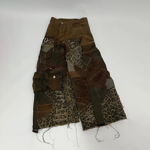 DIZNEW 2025 Melhor Fabricante de <span class=keywords><strong>Jeans</strong></span> Masculinos Vintage, <span class=keywords><strong>Jeans</strong></span> de Cintura Média com Efeitos Rasgados e Lavados - Product Image 5