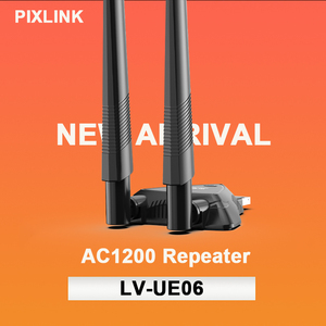 Pix-link 1200Mbps <span class=keywords><strong>USB</strong></span> powered <span class=keywords><strong>Wifi</strong></span> <span class=keywords><strong>Repeater</strong></span> New Dual Antenna Khuếch đại tín hiệu Wi-Fi phạm vi Extender với hiệu suất cao - Product Image 6