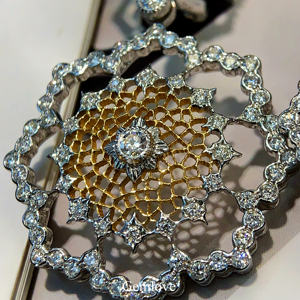 GEMLOVE 2.08CT Honeycomb Drop Earrings - 14K/18K <b>White</b> Gold Vintage Lab Diamond IGI Certified - Product Image 5