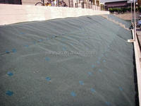 300g & 350g 2M largeur 50m rouleau solaire feuilles de prévention des mauvaises herbes moderne écologique PET matériel gazon preuve tapis