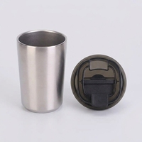 Mug isotherme en titane pur de 380 ml |   Tasse à café en titane à double paroi ultralégère |   Bouteille de voyage portable anti-fuite